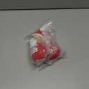 2 x Handmade Crochet Santa Claus Gifts for Friends,Cute Christmas Ornaments Decorations,Funny Christmas Best Friend Birthday Gifts for Women,Cute White Elephant Stocking Stuffers for Friend Bestie Sister