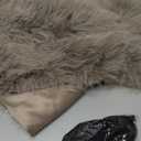 Zhanmai 2 Pcs Winter Long Shawl Cloak Stretchy Glove Opera Bridal Dance Gloves for Women Dress Party Coat (Standard,  Light Beige) 