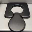 MINIVON PU Commode Chair Cushion Universal Fit, Thick Sponge Padded Soft Pad for Bedside Commode Seat Toilet Chair, Waterproof Cover Shower Seat Wheelchair, U Shape C Shape for Elderly