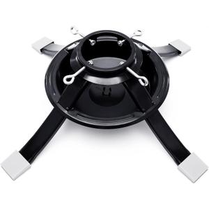 Large Real Christmas Tree Stand for Live Tree,Metal Christmas Tree Base Stand Fits for 2-Inch to 4.8-Inch Trunk,1-Gallon Water Capacity(Size L)