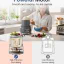 2.1 Qt Countertop Ice Cream Maker Make Gelato, Sorbet & Frozen Yogurt in as Little as 2030 Minutes, Fast Cooling, Visible Feeding Port, Easy 3-Button Control (Gray)