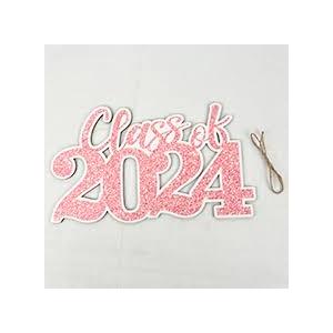 Class of 2024 Banner Graduation Decorations Congratulations on High School and College Graduation, Classroom Celebrations, Glitter Banners, Family Class Party Walls Decorations