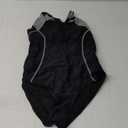 beautyin Women's One Piece Athletic Racerback Swimsuit Slimming Bathing Suit (Medium, Grey/Black)