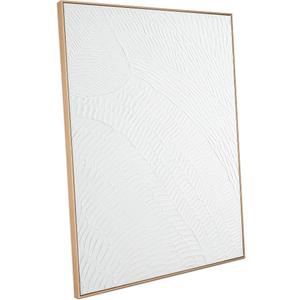 38 1/2"×27" Textured White Hanging Art