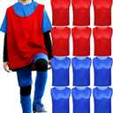 Youth Scrimmage Vests & Soccer Pennies Breathable Mesh Soccer Pinnies, Pennies for Sports Youth