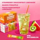 Dunkin Zero Sugar Refreshers Singles To Go! Powdered Drink Mix, 40 Ct Variety Pack, Energy from Green Tea, Aspartame-Free, Just Add Water (EXP 05/01/28)