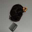 ALXNAN Clip in Hair Extensions,Dark Brown Long Wavy Hair Extensions Soft Synthetic Thick Hairpieces for Women 20 Inch