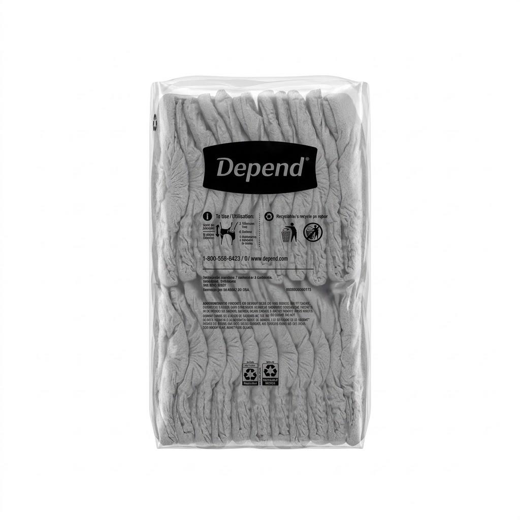 Depend Fresh Protection Adult Diapers, Incontinence Underwear for Men, Disposable, Maximum, ExtraExtraLarge, Grey,