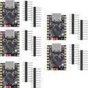 AITRIP 5PCS Type-C Supermini ESP32-S3 ESP32 S3 Development Board Dual-Core Processor, 160MHz Running Frequency, 2.4GHz Wi-Fi & Bluetooth Compatible with Arduino IDE & MicroPython