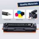 410A Compatible Toner Cartridges Replacement for HP 410X CF410A CF411A CF412A CF413A for M477fnw M477fdw M477fdn M452dn M452nw M452dw Printer, 4-Pack