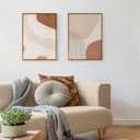 Floating Frame for 16x24 Inch Canvas Painting with 0.6-0.8" Deep, 2 Pack Floater Frame for Canvas Prints Pictures, Oil Painting Art Frame for Gallery Wall Home Office Decor (Dark Brown)
