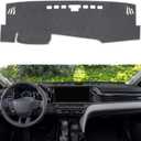 Dash Cover for Camry 2025 2026 Dashboard Cover Mat Sunshade No Glare UV Rays Protector Nonslip Pad Accessories (Gray)