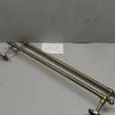 Antique Bronze Brass Double Towel Bar,Adjustable 15.5 to 27.5 Inch Bath Towel Bar Rack for Bathroom Towel Holder, Wall Mounted Bathroom Hardware Accessories,Pattern Carving Design