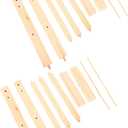 BESPORTBLE Miniature Wooden Doll Clothes Hanger Rack Cute Design Double Storage Shelf for Doll Clothes Present for Dollhouse Accessories