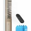 Fans That Blow Cold Air: Tower Fans Air Cooler for Bedroom, Office, Small Room - Portable Evaporative Air Cooler with Ice Packs, 12H Timer, 3 Speeds, 4 Modes, 20FT Remote, 80° Oscillating