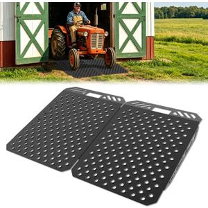 Shed Ramps for Riding Mower - 33.2" L x 48" W, Heavy-Duty Steel