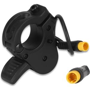 300X Electric Bike Thumb Throttle, Electric Bicycle Accelerator with Waterproof Plug, Right/Left Finger Accelerator Lever Throttle, Speed Control Finger Throttle Accelerator