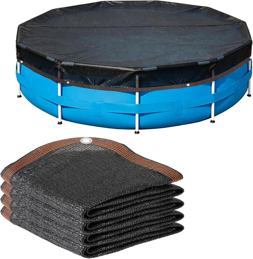 YEXEXINM Pool Leaf Net Cover 24 ft Round for Above Ground Pools Fine Mesh Leaf Net Ultra Mesh Pool Cover Winter Pool Cover Prevents Leaves and Debris from Entering Pool