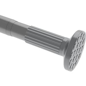 Tension Curtain Rod, 51-126 Inch,Spring Shower Tension Curtain Rod, Closet Rod, for Windows or Shower, Easy to Install, No Drilling, No Rust, for Bathroom, Rod Diameter 1.26 Inches, Grey,Umimile (Gray)