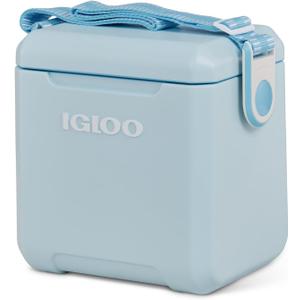 Igloo Powder Blue 11 Qt Tag-Along Too Strapped Picnic Style Cooler