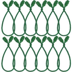Shappy 12 Pieces Christmas Garland Banister Ties Christmas Decorative Reusable and Flexible Twist Ties for Garland, Banister Home Decoration (Green)