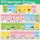 Alotwan Toddler Toys Talking Flash Cards with 510 Sight Words, Montessori Learning Toys for Toddler 1-3 2-4, Autism Sensory Speech Therapy for Boys Girls 2 3 4 5 6 Year Old Kids Gifts