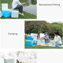 Insulated Portable Cooler, 6L Cooler Box, Camping Cooler, Insulated Hard Cooler Lunch Box with Ice Retention and Heavy Duty Handles for Food Freshness and Drink Cool