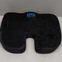Everlasting Comfort Memory Foam Car Seat Cushion - Tailbone Pain Relief, Driving Seat Cushion for Short People - Office, Wheelchair, Gaming Chair, Travel - Non-Slip, Washable Cover