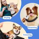 Foldable Dog Grooming Arm with Clamp: Adjustable Height 26"-40", Dog Grooming Table Arm with Hammock and No-Sit Holder, Grooming Restraint for Small Medium Dogs at Home or Salon