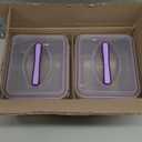 GLASSLOCK 125 Oz Glass Food Storage set of 2  Large Capacity, Airtight & Leak-Proof, BPA Free Lid with Carry Handle, Microwave, Dishwasher, Fridge & Freezer Safe, Marinating, Sauce, Fruit Storage