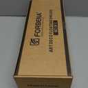 Forbena Floating Bathroom Shelves Wall Mounted, Aesthetic White and Gold Shelves for Bathroom Accessories, Modern Bathroom Organizer with Tower Bar for Wall Decor Storage Small Spaces, Set of 2