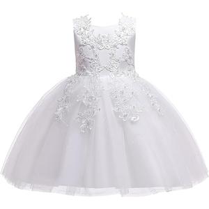 Weileenice Flower Girls Wedding Dress Tulle Little/Girl Lace Bridesmaid Holiday Pageant Party Tutu Dresses, (120)