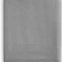 100% Cotton Flat Sheet Only Full Size, Dark Gray, Crisp Percale Weave, Lightweight & Breathable, Durable, Easy Care Top Sheet only by Linen Closet