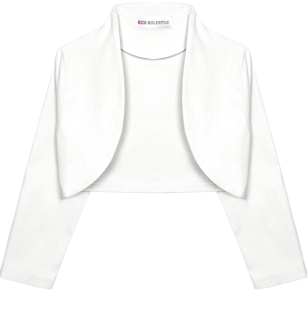 3/4 Sleeve Childrens Kids Bolero