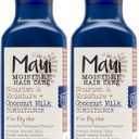Maui Moisture Nourish & Moisture + Coconut Milk Conditioner to Hydrate and Detangle Curly Hair, Lightweight Daily Moisturizing Conditioner, Vegan, Silicone & Paraben-Free, 13 fl oz (Pack of 2)