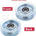3 x GELASKA 2 Pack GY22172 Idler Pulley with GY20629 Idler Pulley Replaces AUC17621 GY22082 GY20067 GY20110 for John Deere D140 D155 D160 E140 E150 E160 E170 L120 L130 LA145 LA165 S140 S160 S170 Decks