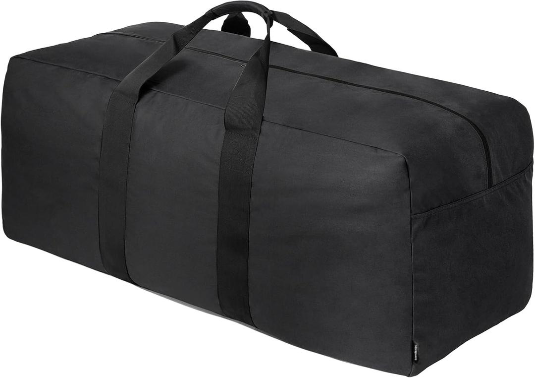 Vorspack Extra Large Duffle Bag for Travel - 200L Duffel Bag for Men Gear Bag for Storage Foldable Weekender Bag for Overnight Camping - Black