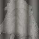 COSYOU Open Belly Maternity Dresses for Photography Cardigan Lace Bridal Robe See Through Dress Maxi Gown with Cute Tail (White, S)