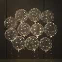 LED Light Up Balloons 20 Pack 22" Clear Bobo Balloons with 10ft Warm White LED String Lights, 3 Light Modes, Batteries Included Perfect for Parties, Birthdays, Weddings & Events