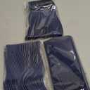 HEIPINIUYE 75 Pack Navy Blue Plastic Cutlery Heavy Duty Blue Plastic Knives Forks and Spoons Disposable Silverware Set for 25 Guest Camping Birthday Baby Shower Party Cutlery Set