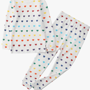 Owlivia 100% Organic Cotton Baby Long Sleeve Pajama Sets, Toddler Boy Girl 2-Piece Sleepwear 3-4T