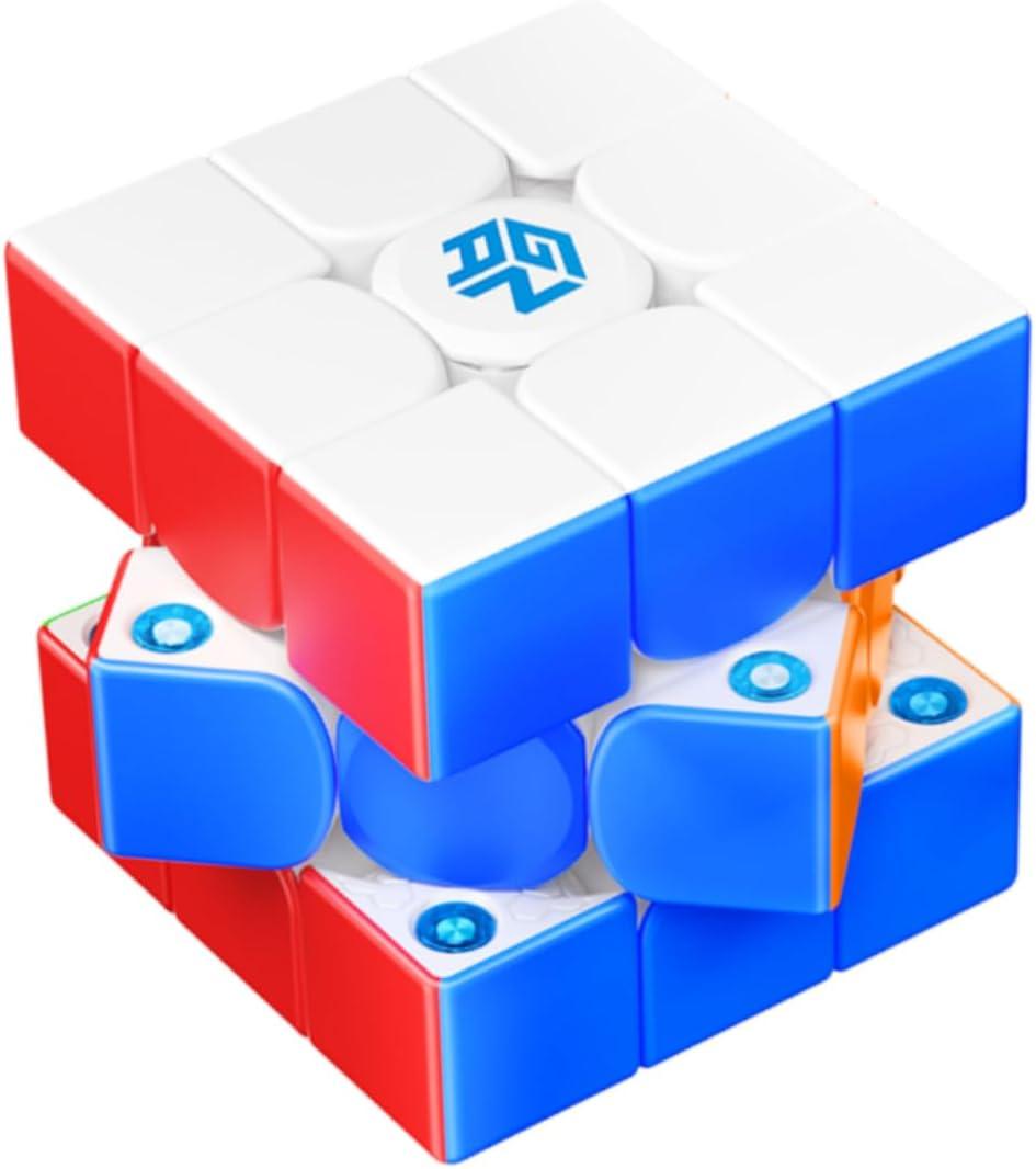 Cuberspeed GAN 356 M E V2 3x3 Stickerless Magnetic 2025 Flagship Speed Cube GAN 356 M E Pro with 48 Magnets GES Pro+ Customized 12 Tension Settings Primary Internal Version