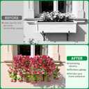 Homsunny Artificial Fake Flowers Plants UV Resistant, Faux Petunias Silk Flowers for Outdoors No Fade, Fake Outdoor Flowers for Planters Spring, Realistic Home Garden Balcony Yard Decor (Red)
