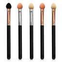 Eyeshadow Applicators Sponge Double Sided Reusable 5Pcs Professional Blendable Organic Foam Tip Makeup Eye Shadow Applicator Brush Set Washable