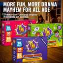 QUOKKA Charades & Guessing Game for Family - 120 Hilarious Scenarios & Quirk Cards | Perfect for Family Game Night, Parties, Gifts & Reunions | Extended Pack