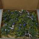 Lyrow 15 Pcs Artificial Pine Leaves Branches with Berries Artificial Juniper Cedar Spray Greenery Pine Twigs Stems Pick for Craft DIY Christmas Garland Wreath and Winter Indoor Outdoor Decorations