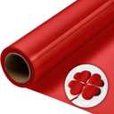 Aoder Red Puff Vinyl Heat Transfer - 12" x6ft Red HTV 3D Puff Heat Transfer Vinyl, Puffs Iron On Vinyl for T Shirt Compatible with All Cutting Machines