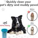 Dexas MudBuster Portable Dog Paw Cleaner, Medium, Blue - Premium Quality Pet Supplies and Accessories