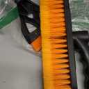 LivTee 32" Extendable Ice Scraper & Snow Brush for Car Windshield, 360° Rotating Snow Removal Tool for Cars, Trucks & SUVs, Automotive Winter Essentials & Car Accessories for Men, Orange