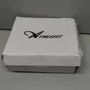 Athlefit Women's Work Waterproof Hiking Combat Boots Lace up Low Heel Booties Ankle Boots (6, Black)